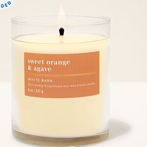 White Barn Orange & Agave Candle single wick